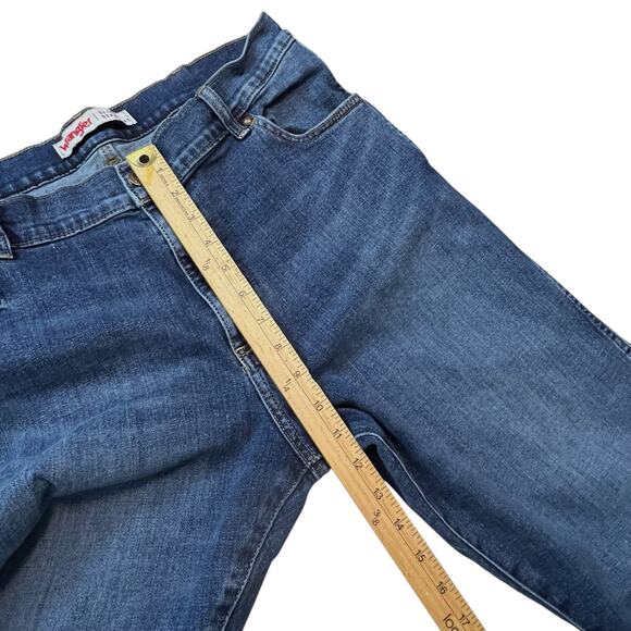 Wrangler Slim Straight Jeans Men’s 36x32 (36x31) Blue Denim - Picture 6 of 11